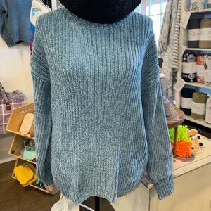 NWT Comfy & super soft rib texture sweater - Vintage Denim (S-XL avail)